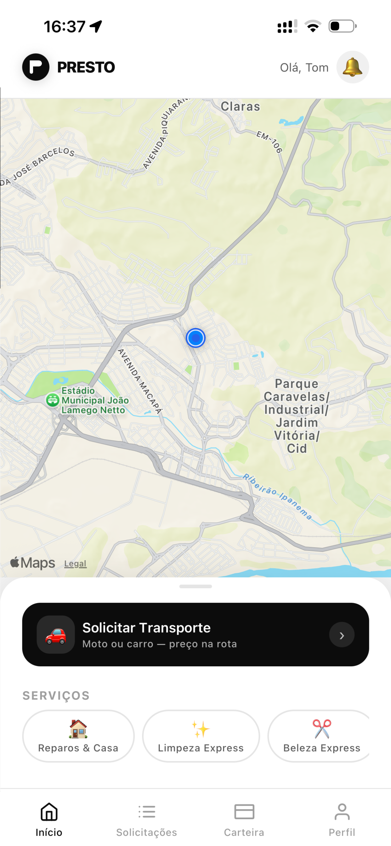App Presto Clientes